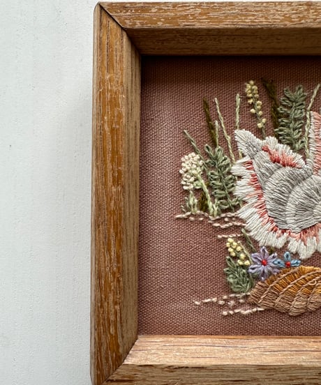 Framed Embroidery/Seashells
