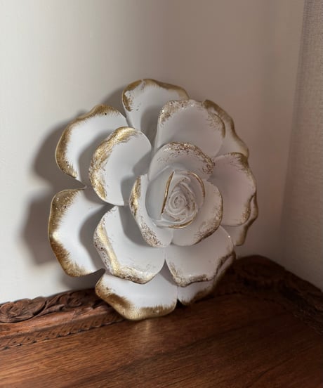 Wall Decor/ White Rose