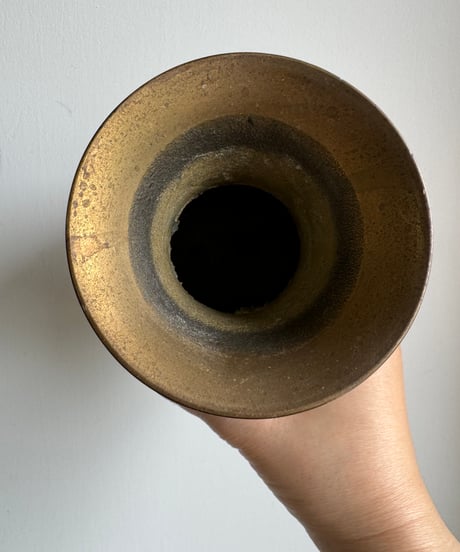 Brass Flower Vase/Peacock