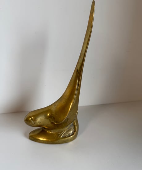 Brass Bird Stature