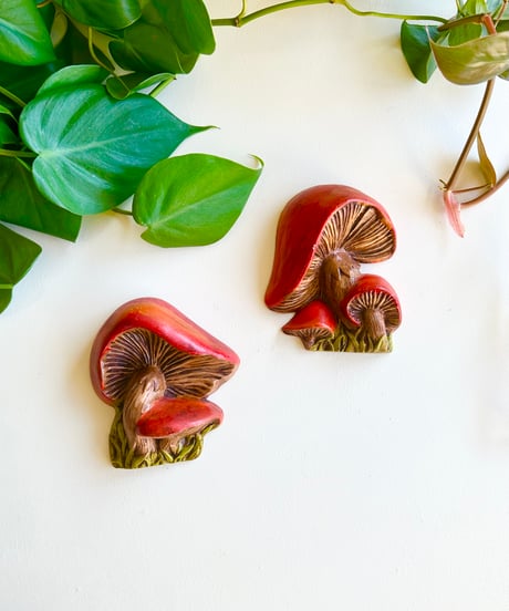 Ceramic Mushroom Wall Decor 2