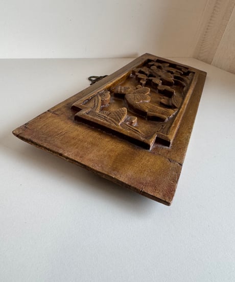 Oriental Carved Wooden Relief