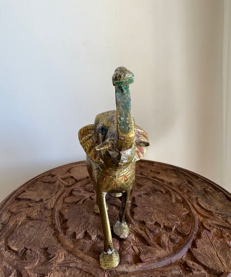 Brass Elephant Stature