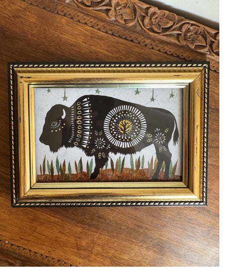Framed Art/Bison