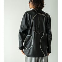 【オーダー品】HAU synthetic leather shirt