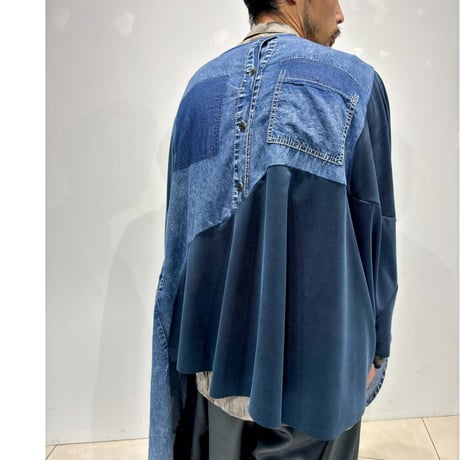 Blue long Pullover