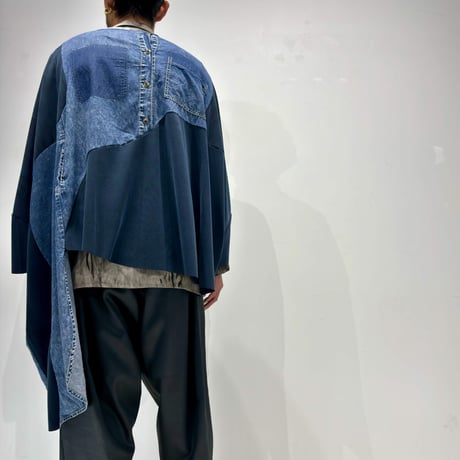 Blue long Pullover