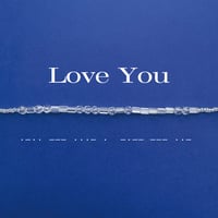 Silent Message  Necklace / Morse Code  "Love You"