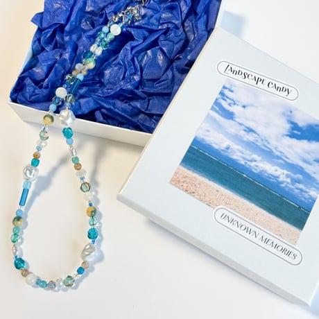 Landscape Candy Necklace / Blue Beach
