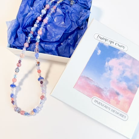 Landscape Candy Necklace / Pink Sky