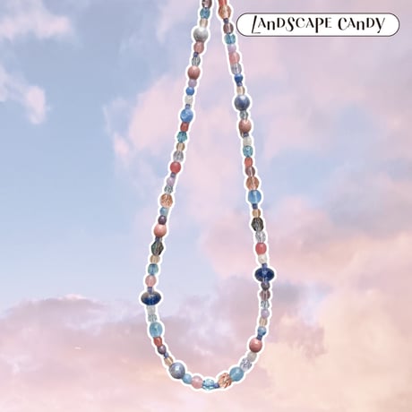 Landscape Candy Necklace / Pink Sky