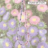 Landscape Candy Necklace -two tone-/ Vivid Flowers