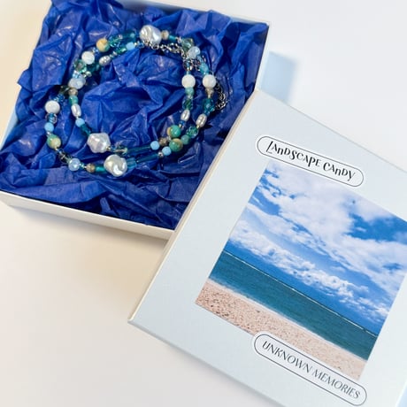 Landscape Candy Necklace / Blue Beach