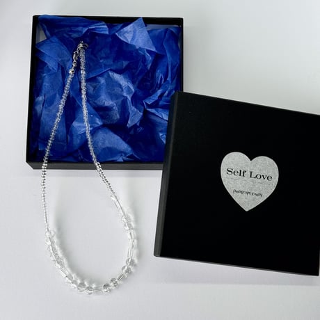 Silent Message  Necklace / Morse Code  "Self Love"