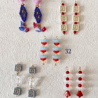 50種類の耳飾り　No.30 ~ No.38