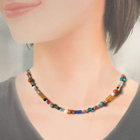 Landscape Candy Necklace / Winter Sunset