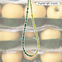 Landscape Candy Necklace -two tone-/ Misty Apple