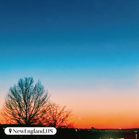 Landscape Candy Necklace / Winter Sunset