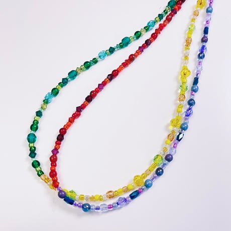 Landscape Candy Necklace -two tone-/ Misty Apple