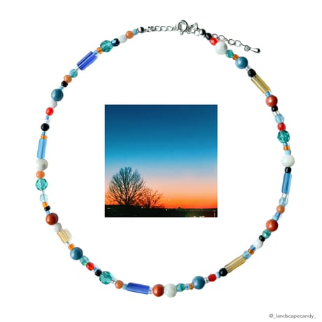 Landscape Candy Necklace / Winter Sunset