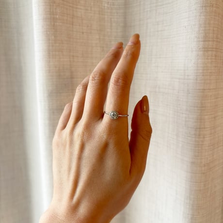 Round bijou ring / silver925