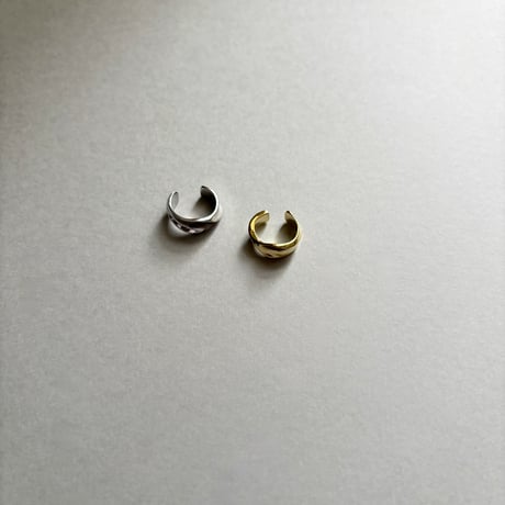 Dual wave earcuff / silver925
