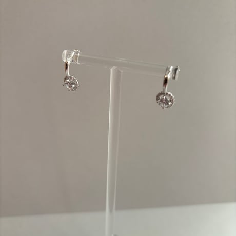 Brilliant circle pierce / silver925