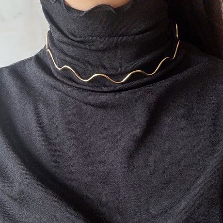 Wave necklace / stainless