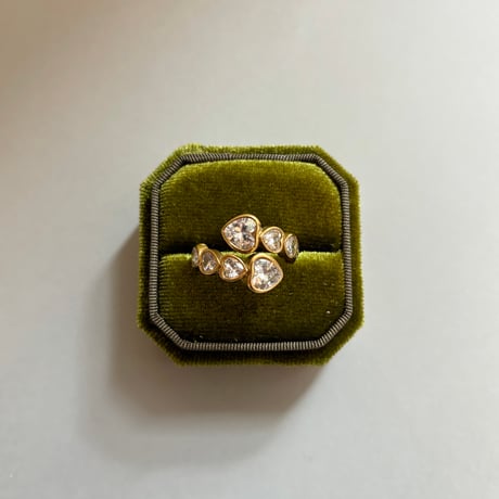 Heart wraps around ring / stainless