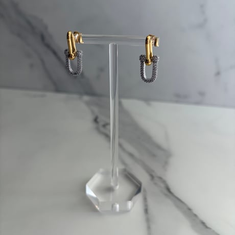 Chain motif pierce / stainless