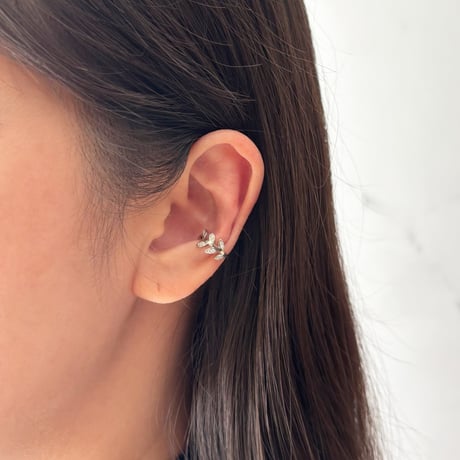 Leaf design earcuff / silver925