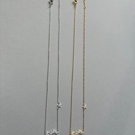 Star motif Necklace / silver925