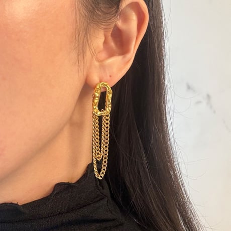 Chain design pierce / stainless