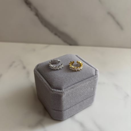Linked bijou earcuff / stainless