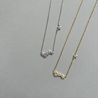 Star motif Necklace / silver925