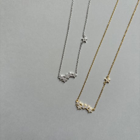 Star motif Necklace / silver925