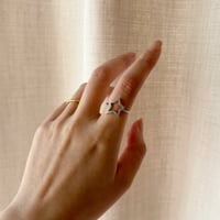 Star motif Ring / silver925