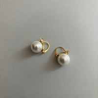 Big pearl pierce / stainless