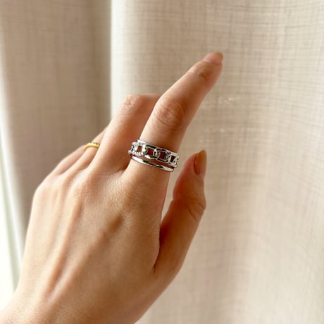Chainmotif Design Ring / Stainless