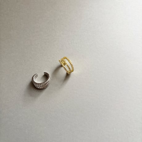 3 line earcuff / silver925