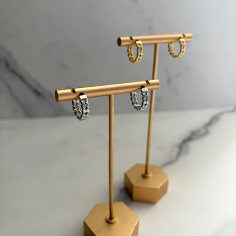 Catchless chain hoop pierce / stainless
