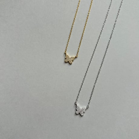 Butterfly motif Necklace/ silver925