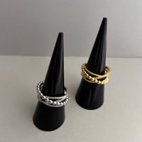 Quad beads ring / stainless