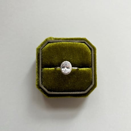 Oval bijou ring / silver925