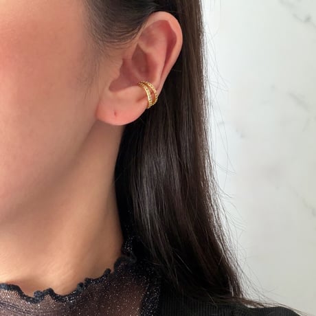 Layer design earcuff / stainless