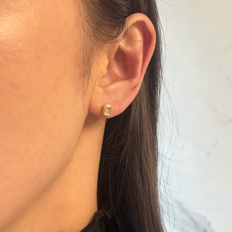 Rectangle pierce / silver925