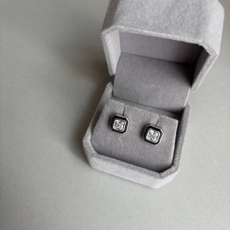 Square Blackline pierce / silver925