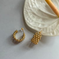 Ball chain hoop pierce / stainless