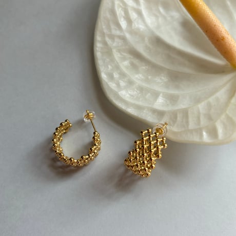 Ball chain hoop pierce / stainless
