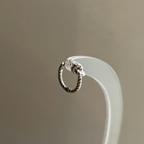 Rope hoop pierce / silver925